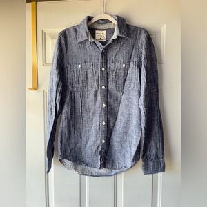Splendid Mills chambray button front shirt size XS